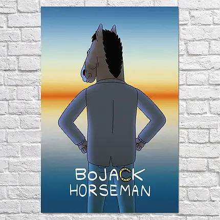 Плакат "Кінь БоДжек, BoJack Horseman", 60×40см, фото 2