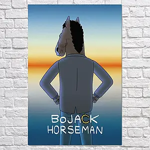 Плакат "Кінь БоДжек, BoJack Horseman", 60×40см