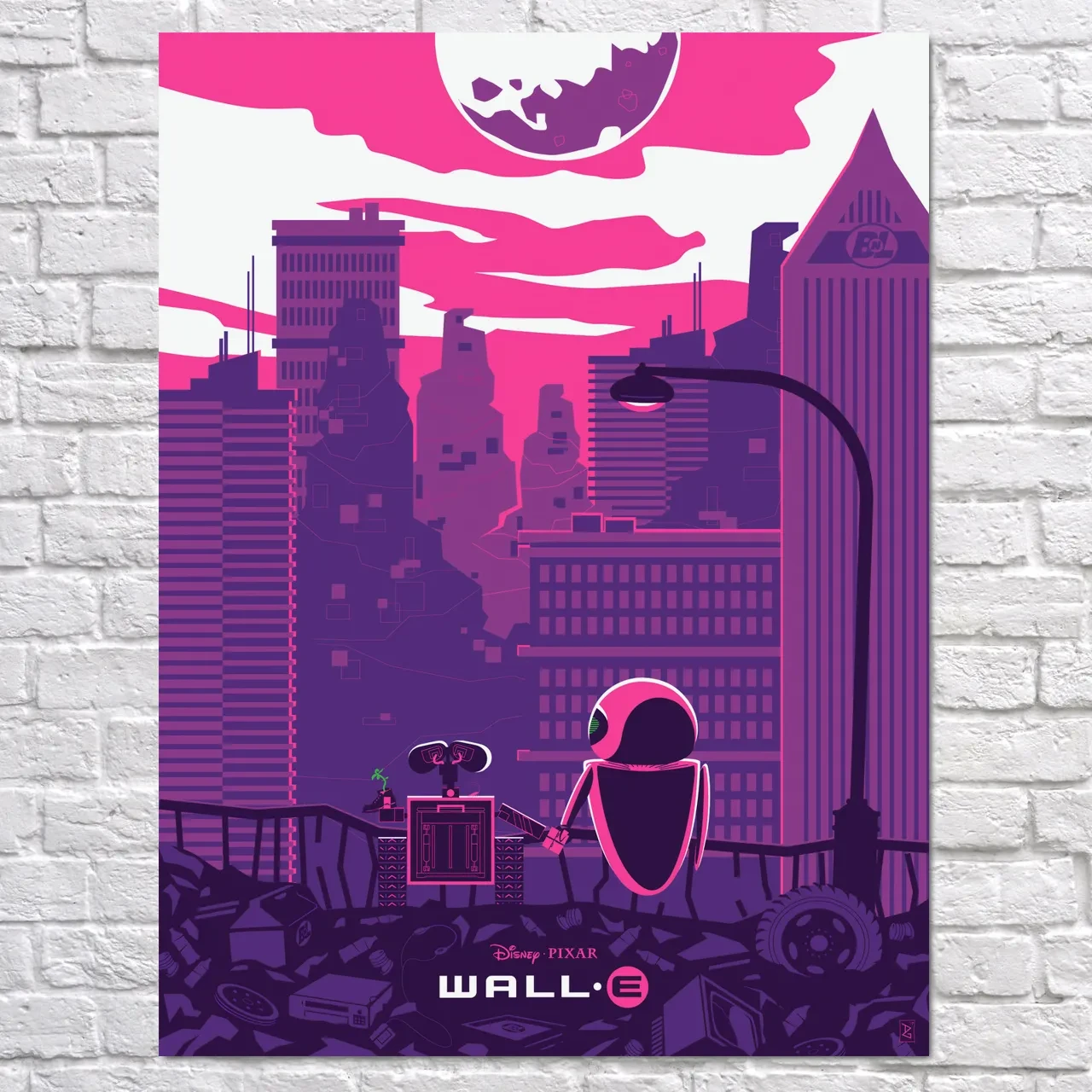 Плакат "Робот ВОЛЛ·І, WALL·E (2008)", 60×45см