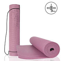 Коврик для йоги PowerPlay 4010 PVC Yoga Mat 173 x 61 x 0.6 см Лавандовий (PP_4010_Lavender_(173*0,6)) - Топ