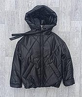 Куртка на дівчинку дитяча демісезонна гарна курточка весна-осінь персикова 134р