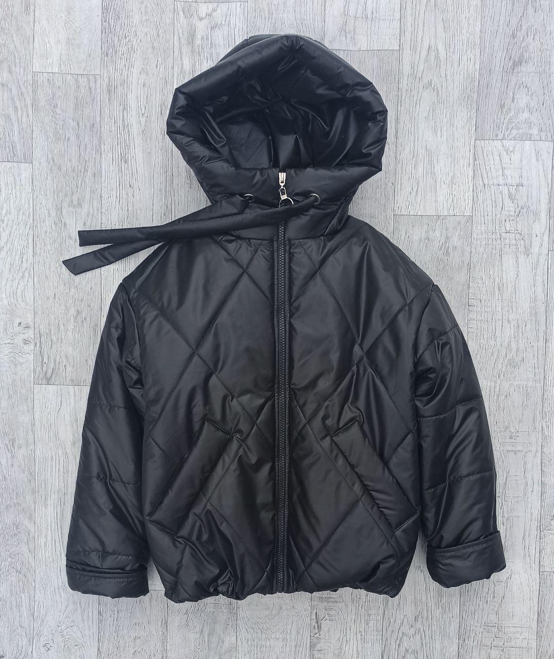 Куртка на дівчинку дитяча демісезонна гарна курточка весна-осінь персикова 134р, фото 1