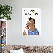 Плакат "Кінь БоДжек, BoJack Horseman", 60×41см, фото 2