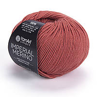 YarnArt IMPERIAL MERINO (Імперіал Меріно) № 3314 теракот (Пряжа 100% меринос екстрафайн, нитки для в'язання)