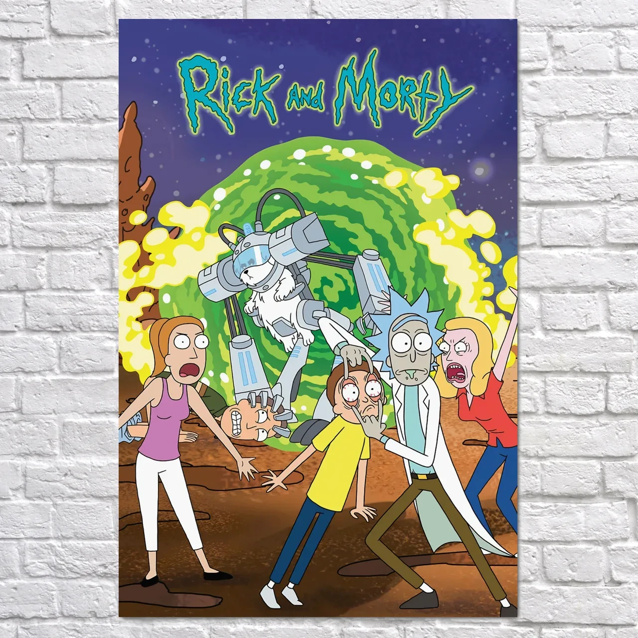 Плакат "Рік та Морті, Rick and Morty", 60×40см