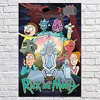 Плакат "Рік та Морті, Rick and Morty", 60×40см