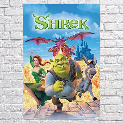 Плакат "Шрек, Shrek (2001)", 60×40см, фото 2