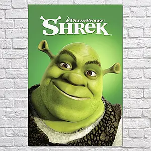 Плакат "Шрек, Shrek (2001)", 60×40см