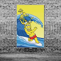 Плакат "Сімпсони, Simpsons", 60×38см, фото 3