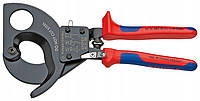 Ножиці для різання кабелів (за принципом тріскачки) Ø 52 мм / 380 мм2 KNIPEX 95 31 280