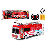 Пожежна машина 2968-D (12 шт.) р/у,аккум, USB-зар, 28 см,звук, світло, бат (табл), у кор-ку, 41,5-13,5-11см