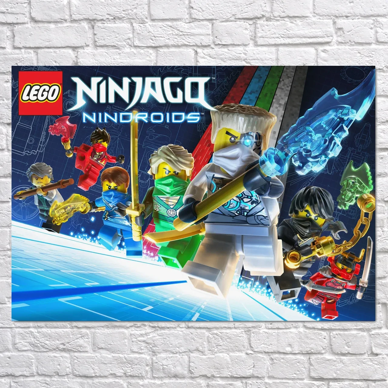 Плакат "Ніндзяго, Лего, Ninjago", 42×60см