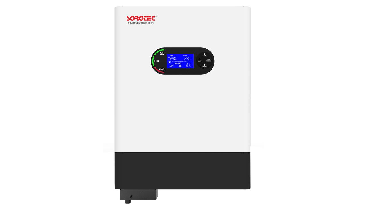 Гібридний мережевий сонячний інвертор SOROTEC REVO HM 6KW/48V (ON&OFF Hybrid, 120A MPPT, wif)