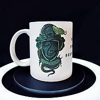 Матова чашка "Слизерин" по Гарри Поттеру с надписью, 330 мл