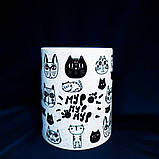 "Ти мій котик" чашка-хамелеон для закоханих з принтом, 330мл, фото 2