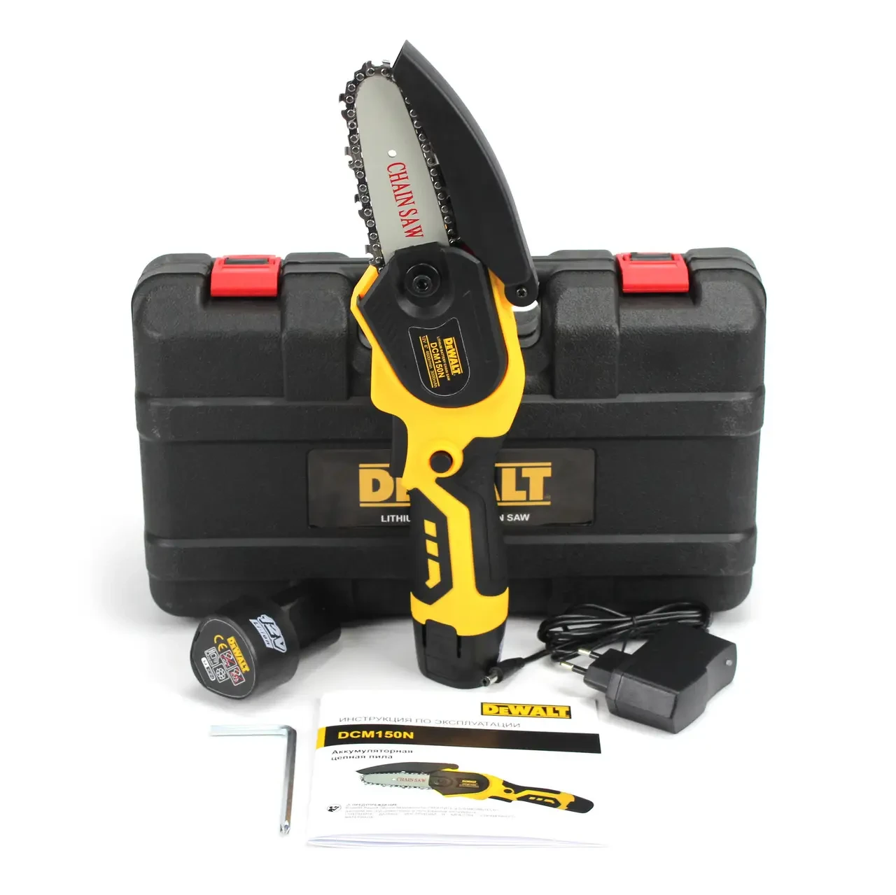 Акумуляторна міні пила DeWalt (12V, 3AH) АКБ Веткоріз девольт