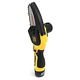 Акумуляторна міні пила DeWalt (12V, 3AH) АКБ Веткоріз девольт, фото 8