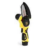 Акумуляторна міні пила DeWalt (12V, 3AH) АКБ Веткоріз девольт, фото 9