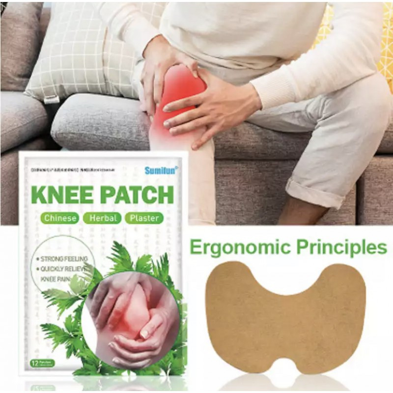 Пластир для зняття болю в суглобах коліна з екстрактом полину  ⁇  Знеболювальний пластир для суглобів MFLY.