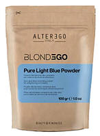 Осветляющий порошок голубой 7 уровней Alter Ego BlondEgo Pure Light Blue Powder, (зип-пакет), 100 г