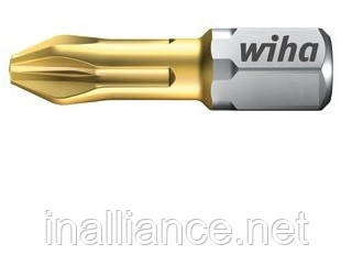 Біти PH1 x 25 мм Wiha TiN Torsion 04654, фото 1