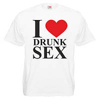 Футболка "I love drunk sex"