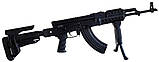 Цівка DLG Tactical для АК-47/74 з 2-ма планками Picatinny + слоти M-LOK (полімер) чорна, фото 9