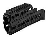 Цівка DLG Tactical для АК-47/74 з 2-ма планками Picatinny + слоти M-LOK (полімер) чорна, фото 4