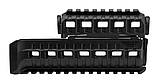 Цівка DLG Tactical для АК-47/74 з 2-ма планками Picatinny + слоти M-LOK (полімер) чорна, фото 6