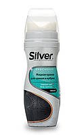 Сильвер Silver крем-краска для обуви восстановитель Нубука и Замши черный
