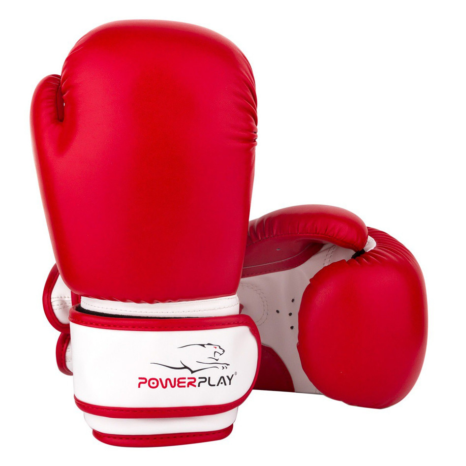 Боксерські рукавиці PowerPlay 3004 JR Classic Червоно-Білі 8 унцій
