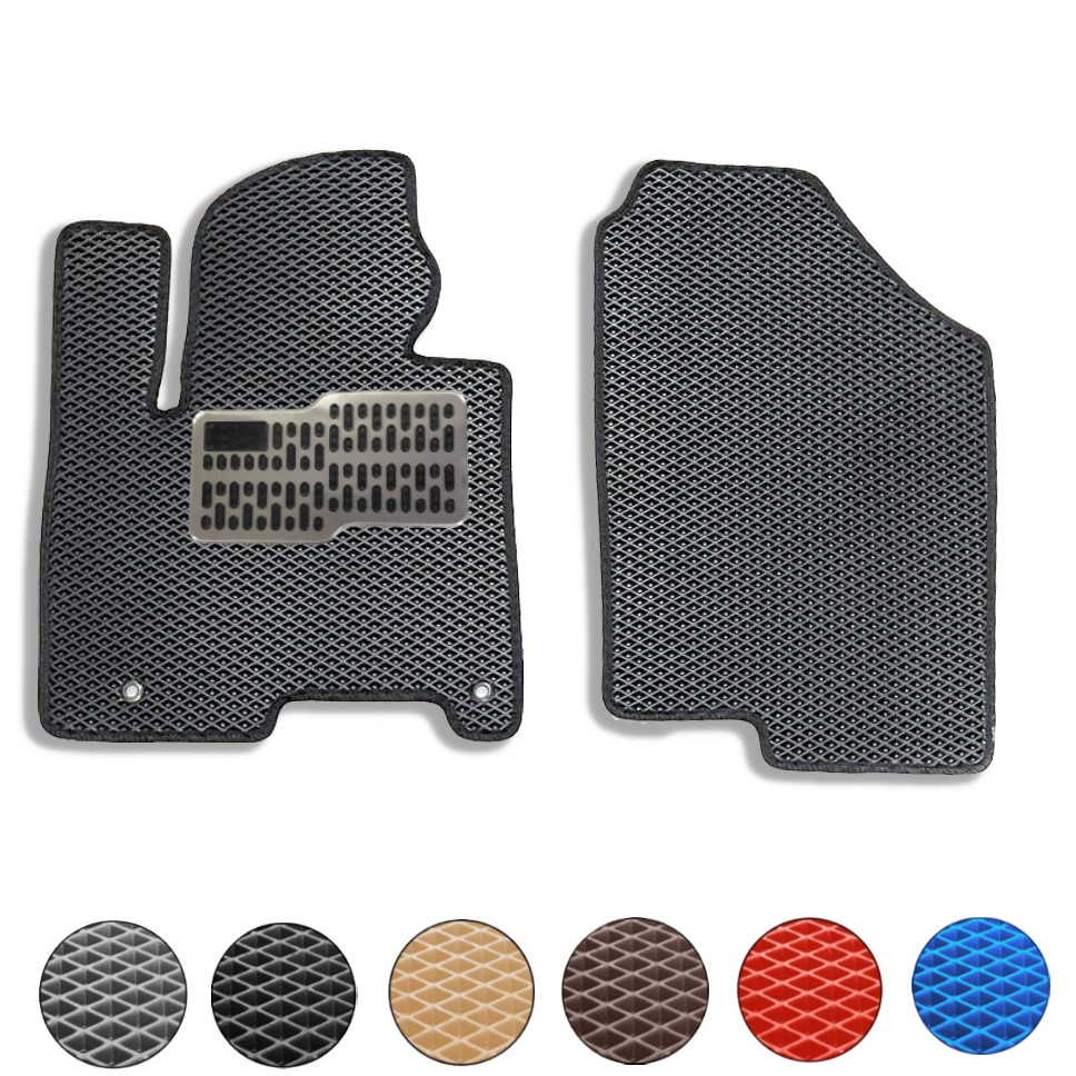 5D EVA Водійський килимок для Hyundai Tucson (NX4) 2021- ДВС (Металічний підп'ятник) 1 шт Передні (2 шт.), EVA (Севелін), Передні-Все кольори, фото 1