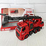 Машина-конструктор "Пожежна" з водяною помпою (бризкає водою) арт. YW 9080 B, фото 3