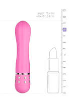 Вібратор Love Diamond Vibrator рожевий, 11 см, фото 2