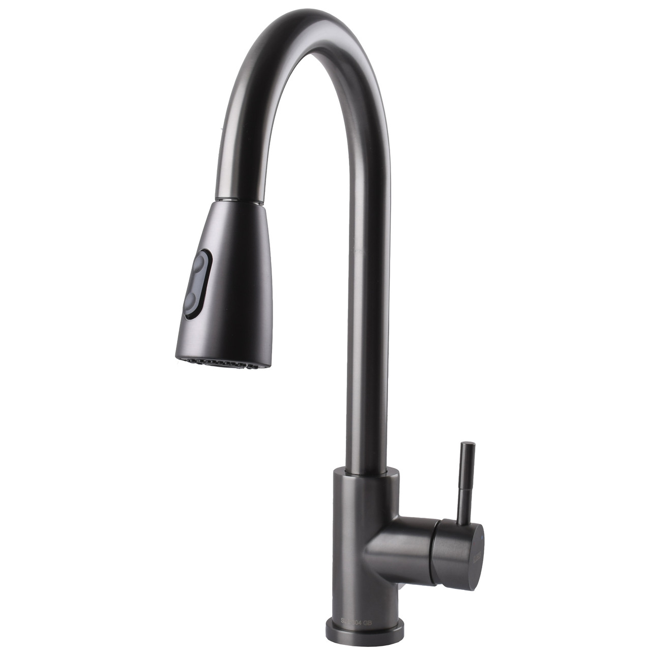 Змішувач для кухні з витяжним виливом Globus Lux ALPEN SBT1-2031-GP Графіт, фото 1