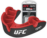 Капа OPRO Silver UFC детская (возраст до 11 лет) Black/Red