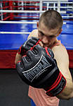 Рукавиці для MMA PowerPlay 3058 Чорно-Червоні XL, фото 5