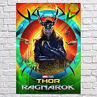 Плакат "Тор 3: Рагнарёк, Локи, Том Хиддлстон, Thor: Ragnarok, Loki", 60×43см