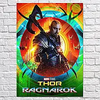 Плакат "Тор 3: Рагнарёк, Палач, Карл Урбан, Thor: Ragnarok, Skurge", 60×43см