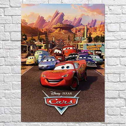 Плакат "Тачки, Cars", 60×43см, фото 2