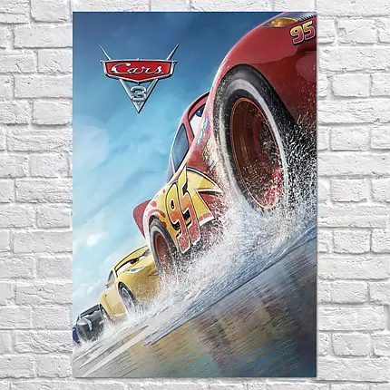 Плакат "Тачки 3, Cars 3", 60×40см, фото 2