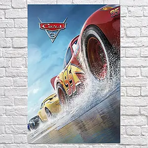 Плакат "Тачки 3, Cars 3", 60×40см