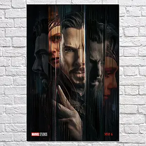 Плакат "Доктор Стрендж у мультивсесвіті божевілля, Doctor Strange: Multiverse of Madness", 60×41см