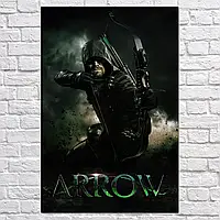 Плакат "Стрела, Стивен Амелл, Arrow", 60×40см