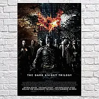 Плакат "Тёмный рыцарь, трилогия, The Dark Knight", 60×41см