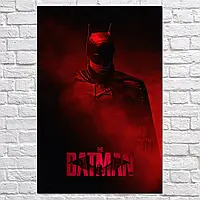 Плакат "Бэтмен, Роберт Паттинсон, Batman (2022)", 60×40см