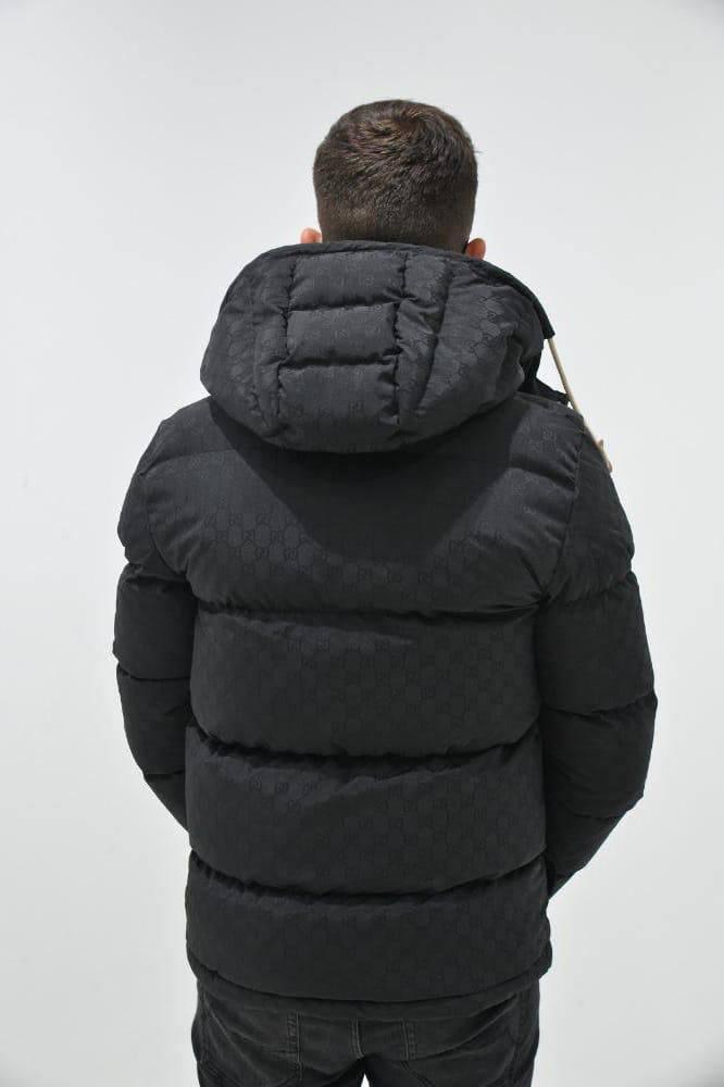 Куртка мужская зимняя The North Face x Gucci - Black - фото 2 - id-p1947912307