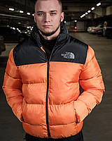 Куртка мужская зимняя The North Face - оранджевый