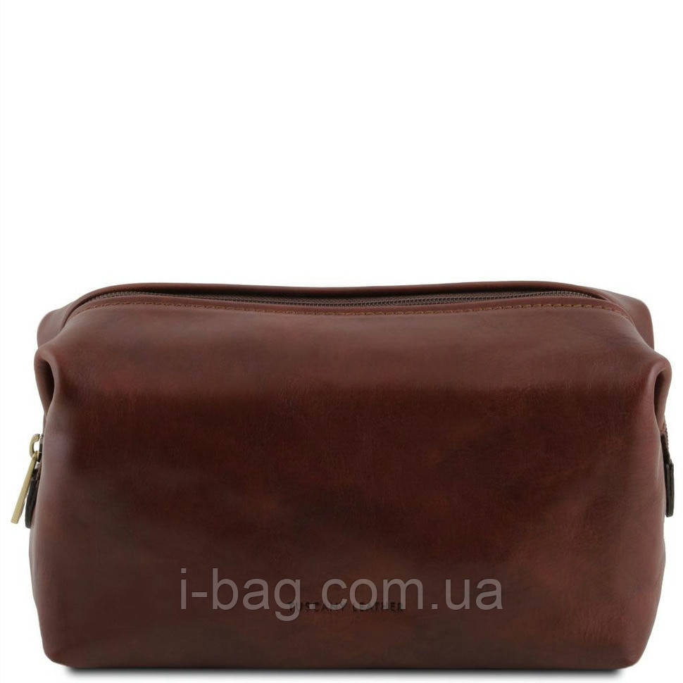 Велика шкіряна косметичка несесер Tuscany Smarty TL141219 (Коричневий)