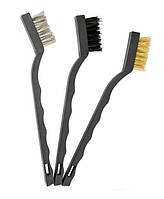 Набір щіток щітка міні 170 мм 3 штуки VOREL-06963